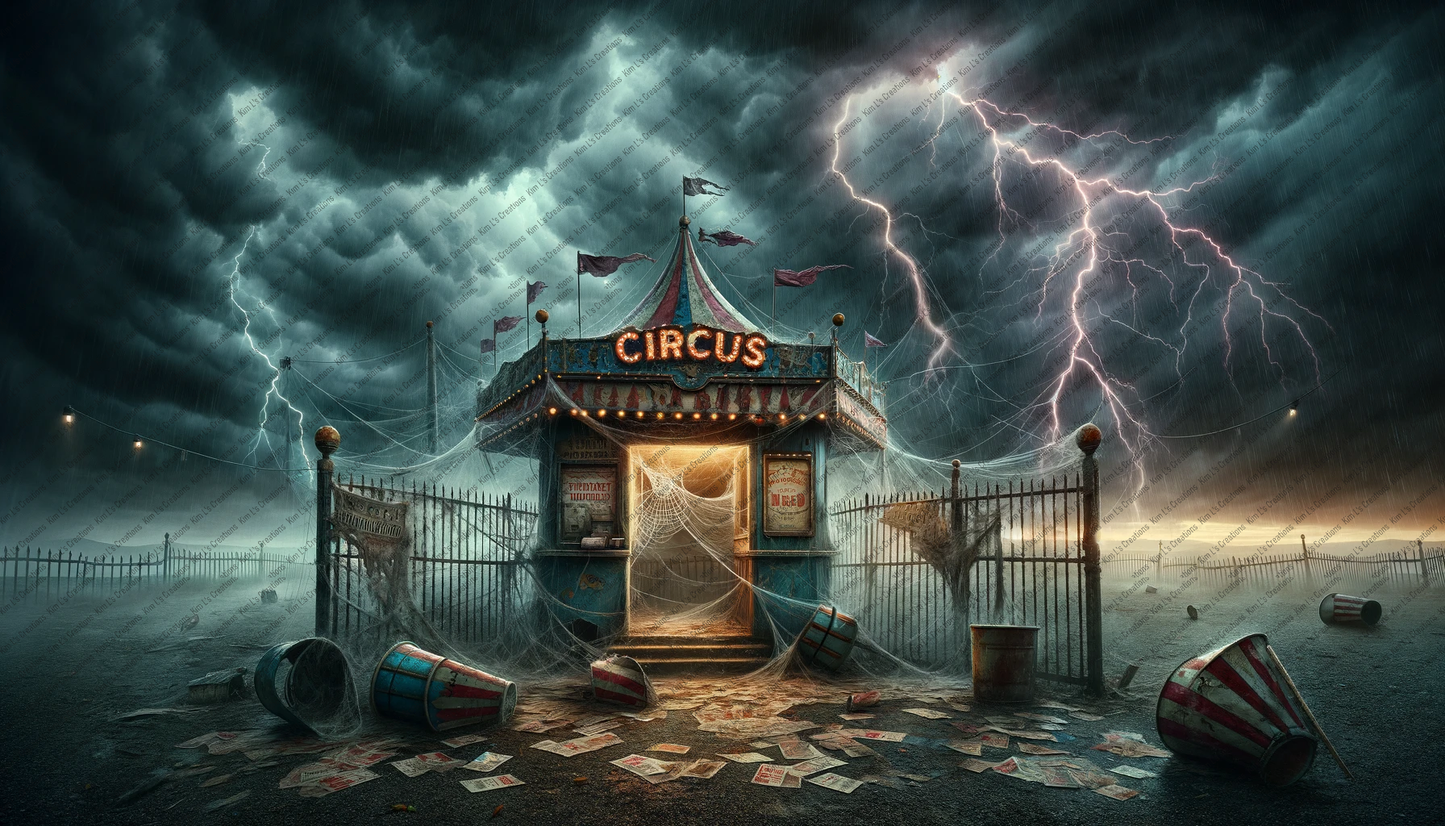 Storm Over the Abandoned Circus: Echoes of Laughter