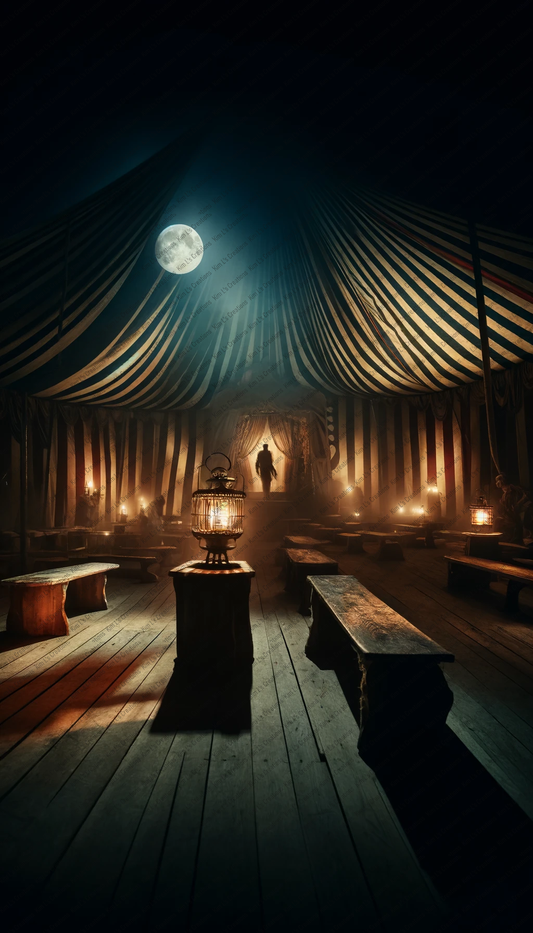 Moonlit Seance: Echoes in the Empty Tent