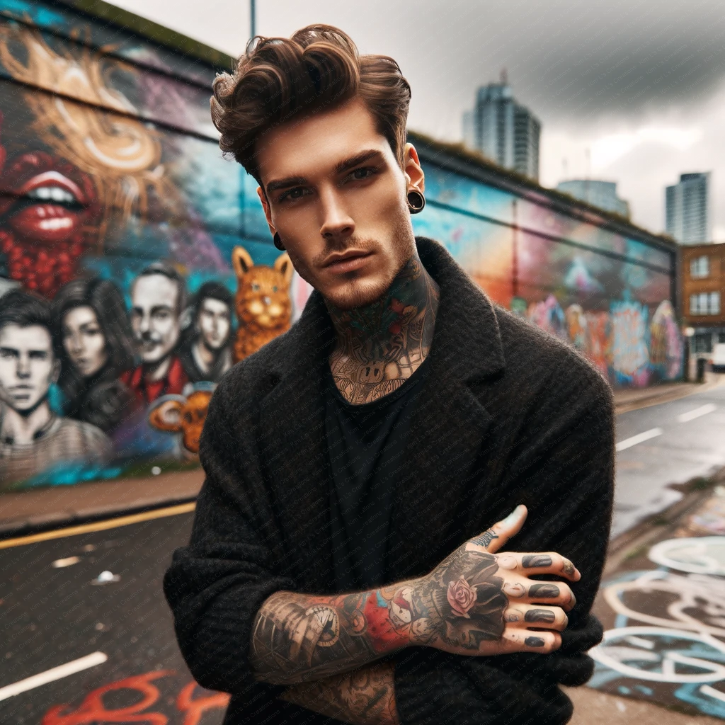 Urban Chic Tattooed Man