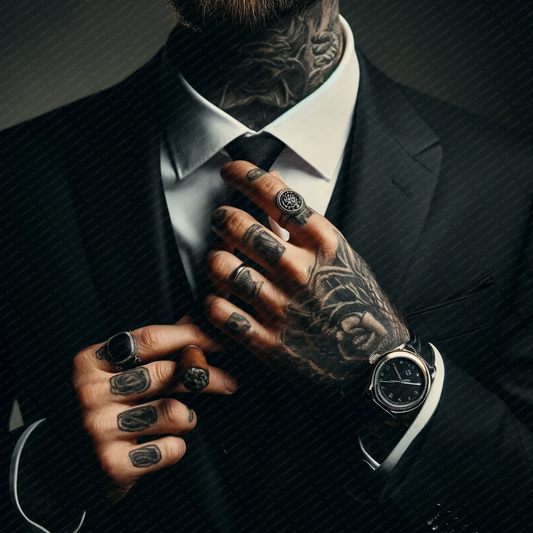 Tattooed Gentleman in a Suit