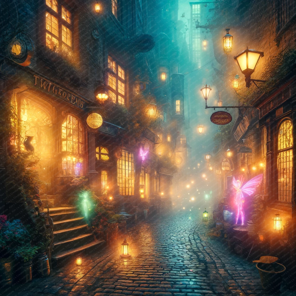 Enchanted Alleyway in the City