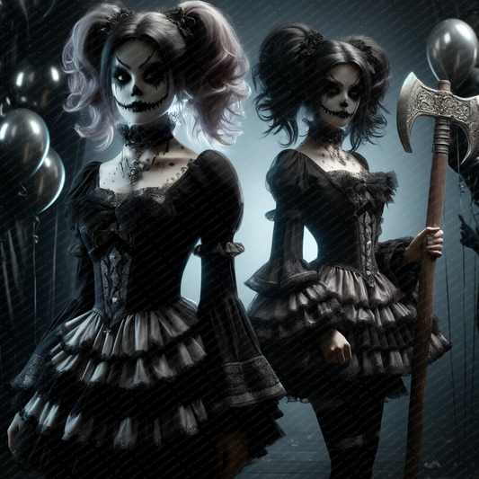 Gothic Twins in Dark