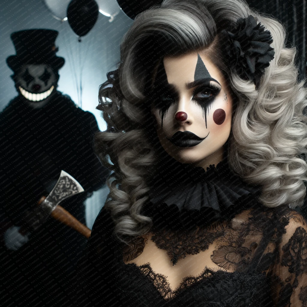 Gothic Clown Woman