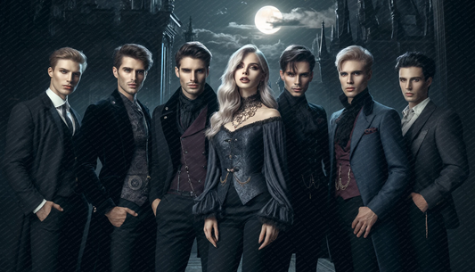 Elegant Gothic Vampire Ensemble