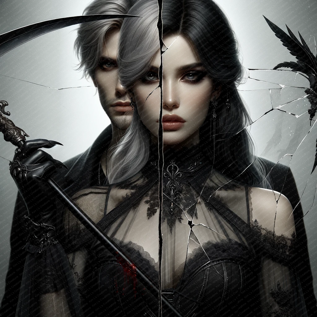 Gothic Couple with Scythe