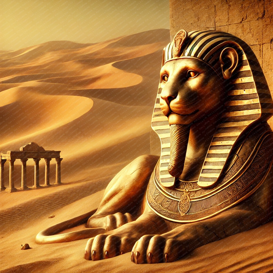 Enigmatic Sphinx in the Desert