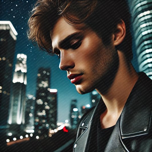 Nighttime Portrait of a Male Model