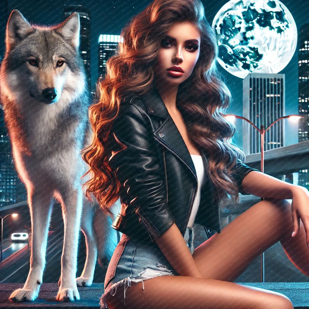 Woman and Wolf