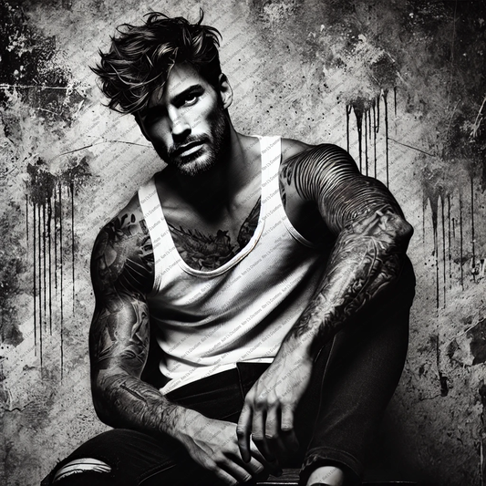 Portrait of a Tattooed Man