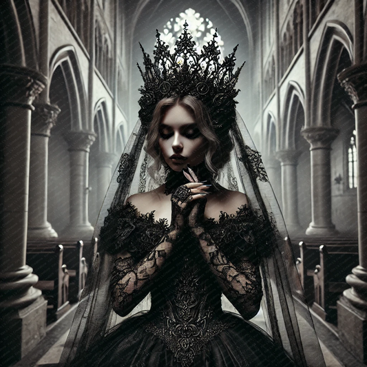 Gothic Queen in Cathedral