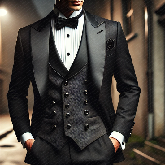 Evening Elegance in Tailored Attire