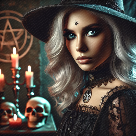 Witch with Silver Hair