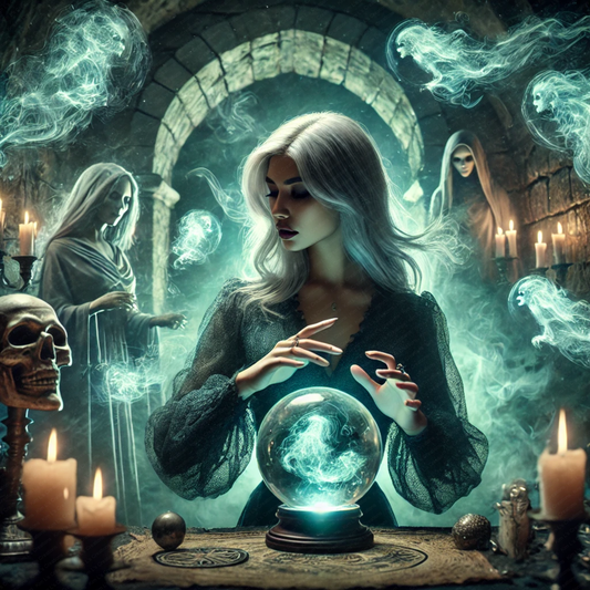 Mystical Seance in a Haunted Crypt