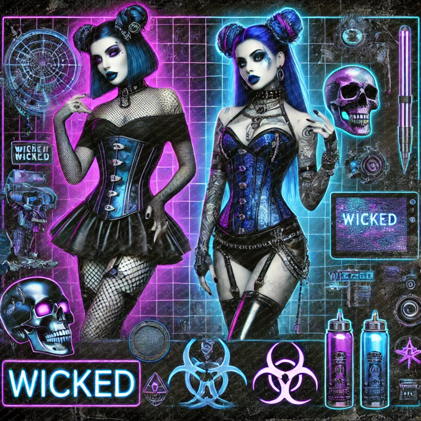 Cyberpunk Gothic Girls