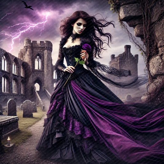 Gothic Lady in Ruins