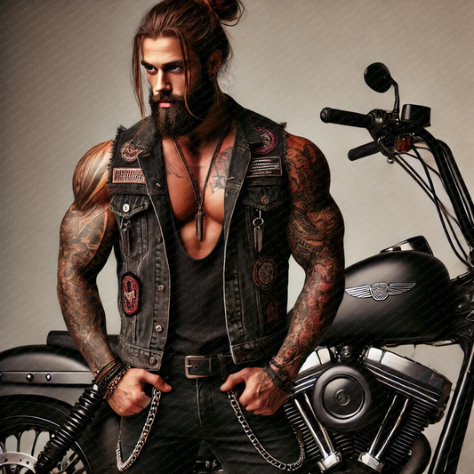 Man Bun Biker