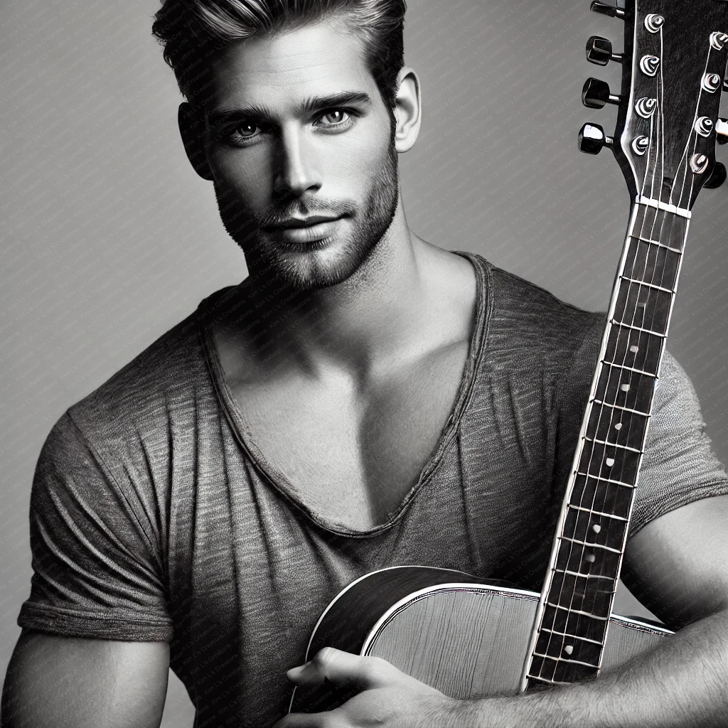 Attractive Male Guitarist