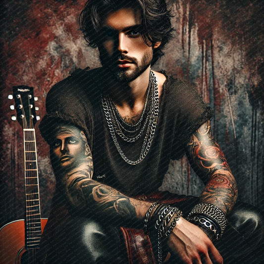 Tattooed Rock Musician